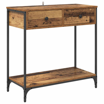 Konsolbord Gammalt trä 75 x 34,5 x 75 cm Konstruerat trä