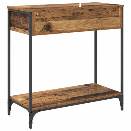 Konsolbord Gammalt trä 75 x 34,5 x 75 cm Konstruerat trä