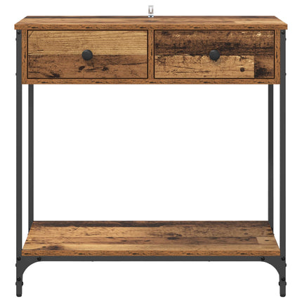 Konsolbord Gammalt trä 75 x 34,5 x 75 cm Konstruerat trä