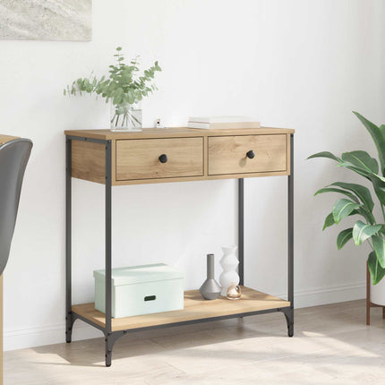Konsolbord Artisan Ek 75 x 34,5 x 75 cm Konstruerat trä