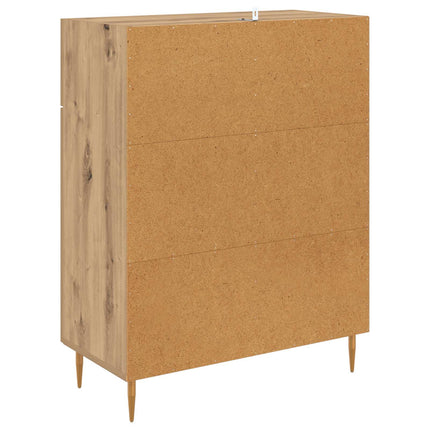 Sideboard med låda Artisan Ek 69,5 x 34 x 90 cm Konstruerat trä