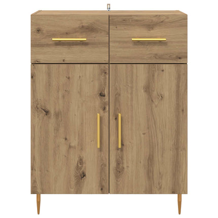 Sideboard med låda Artisan Ek 69,5 x 34 x 90 cm Konstruerat trä
