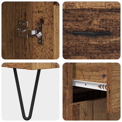 Sideboard Gammalt trä 69,5 x 34 x 90 cm Konstruerat trä