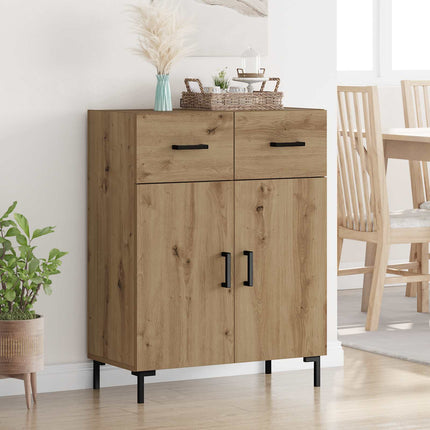 Sideboard med låda Artisan Ek 69,5 x 34 x 90 cm Konstruerat trä