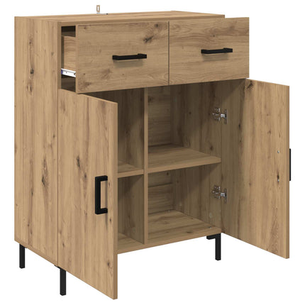 Sideboard med låda Artisan Ek 69,5 x 34 x 90 cm Konstruerat trä