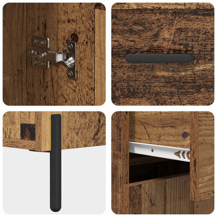 Sideboard Gammalt trä 69,5 x 34 x 90 cm Konstruerat trä