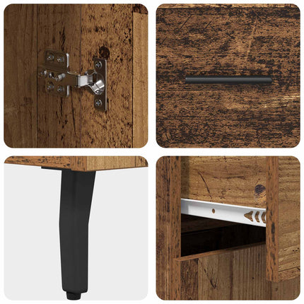 Sideboard Gammalt trä 69,5 x 34 x 90 cm Konstruerat trä