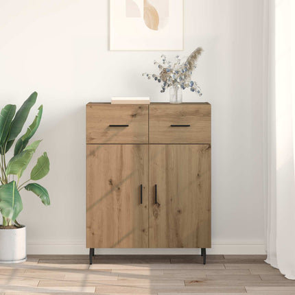 Sideboard med låda Artisan Ek 69,5 x 34 x 90 cm Konstruerat trä