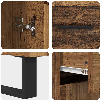 Sideboard Gammalt trä 69,5 x 34 x 90 cm Konstruerat trä