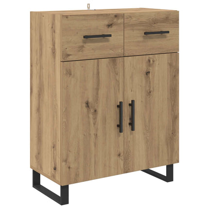 Sideboard med låda Artisan Ek 69,5 x 34 x 90 cm Konstruerat trä