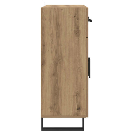 Sideboard med låda Artisan Ek 69,5 x 34 x 90 cm Konstruerat trä
