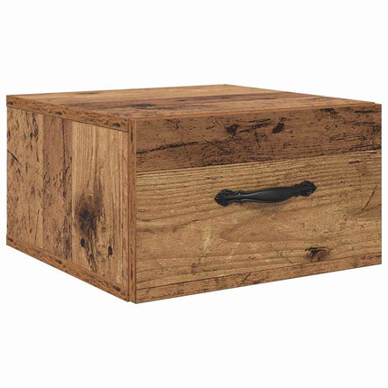 Nattduksbord 2 pcs Gammalt trä 35 x 35 x 20 cm Konstruerat trä
