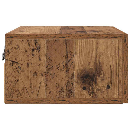 Nattduksbord 2 pcs Gammalt trä 35 x 35 x 20 cm Konstruerat trä