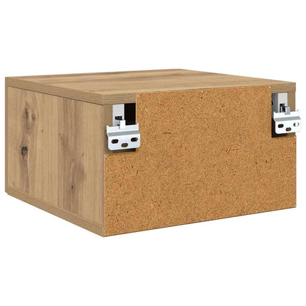 Nattduksbord 2 pcs Artisan Ek 35 x 35 x 20 cm Konstruerat trä