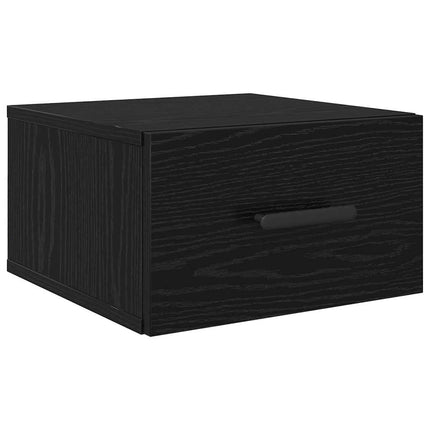 Nattduksbord 35 x 35 x 20 cm Konstruerat trä Svart Ek