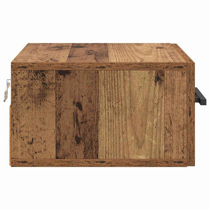 Nattduksbord Gammalt trä 35 x 35 x 20 cm Konstruerat trä