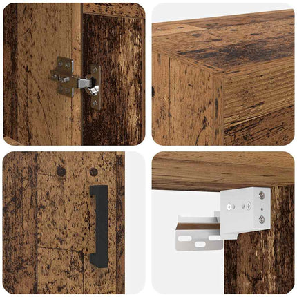 Väggskåp Gammalt trä 69,5 x 34 x 90 cm Konstruerat trä