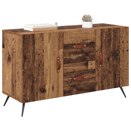 Sideboard med låda Gammalt trä 100 x 36 x 60 cm Konstruerat trä