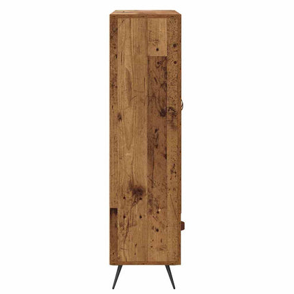 Skåp Gammalt trä 69,5 x 31 x 115 cm Konstruerat trä och glas
