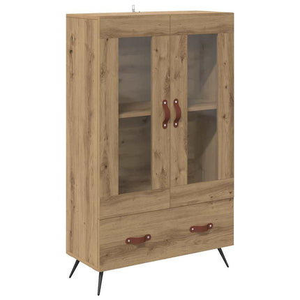 Skåp Artisan Ek 69,5 x 31 x 115 cm Konstruerat trä och glas