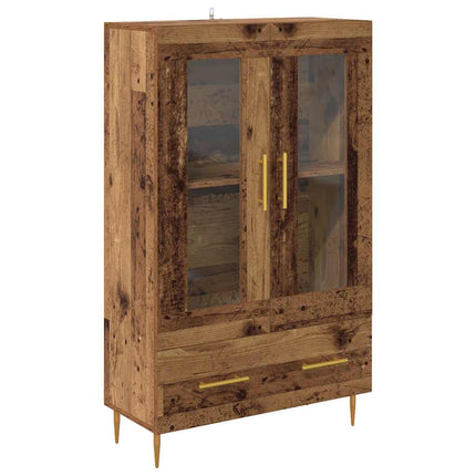 Skåp Gammalt trä 69,5 x 31 x 115 cm Konstruerat trä och glas