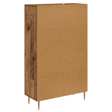 Skåp Gammalt trä 69,5 x 31 x 115 cm Konstruerat trä och glas
