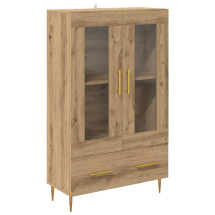 Skåp Artisan Ek 69,5 x 31 x 115 cm Konstruerat trä och glas