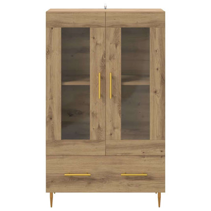 Skåp Artisan Ek 69,5 x 31 x 115 cm Konstruerat trä och glas