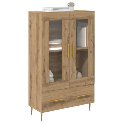 Skåp Artisan Ek 69,5 x 31 x 115 cm Konstruerat trä och glas
