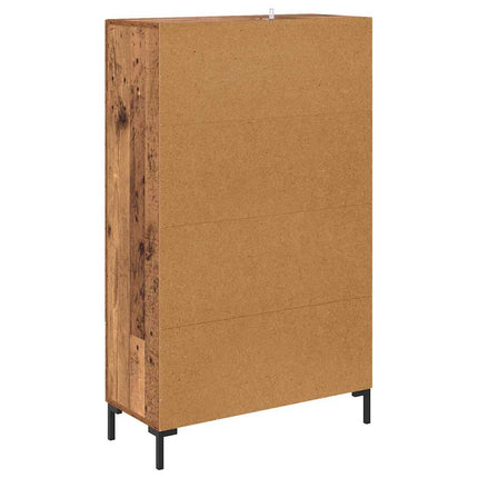 Skåp med låda Gammalt trä 69,5 x 31 x 115 cm Konstruerat trä
