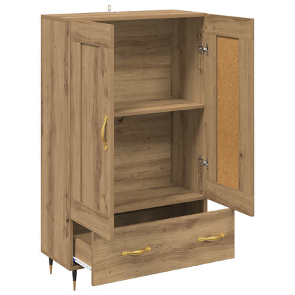 Skåp med låda Artisan Ek 69,5 x 31 x 115 cm Konstruerat trä