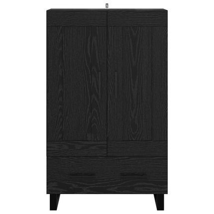 Skåp Svart Ek 69,5 x 31 x 115 cm Konstruerat trä