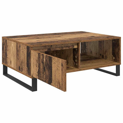 Kaffeebord Gammalt trä 90 x 60 x 35 cm Konstruerat trä