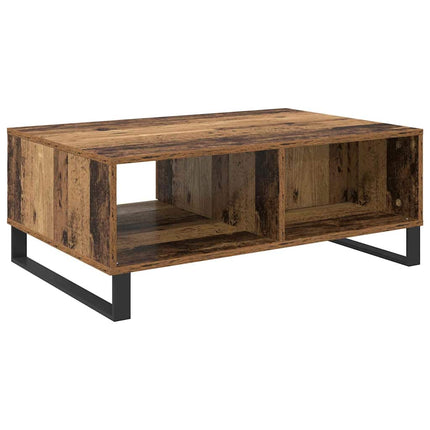 Kaffeebord Gammalt trä 90 x 60 x 35 cm Konstruerat trä