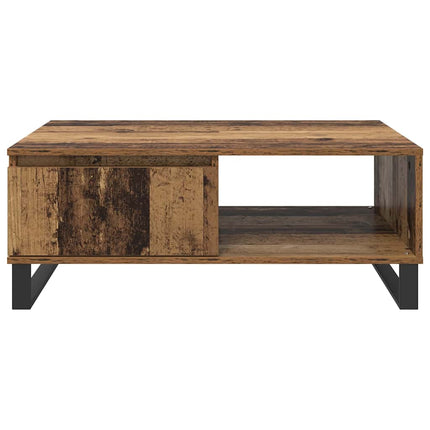 Kaffeebord Gammalt trä 90 x 60 x 35 cm Konstruerat trä