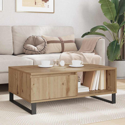 Kaffeebord Artisan Ek 90 x 60 x 35 cm Konstruerat trä