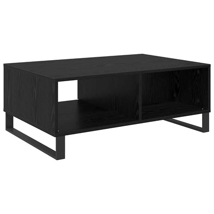 Kaffeebord Svart Ek 90 x 60 x 35 cm Konstruerat trä