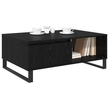 Kaffeebord Svart Ek 90 x 60 x 35 cm Konstruerat trä