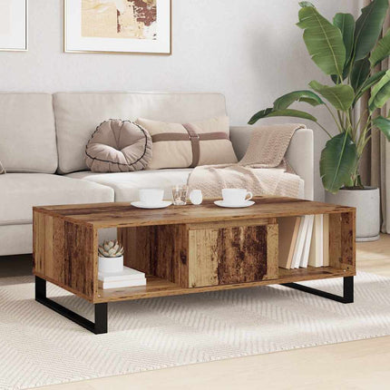 Kaffeebord Gammalt trä 104 x 60 x 35 cm Konstruerat trä