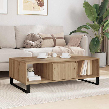 Kaffeebord Artisan Ek 104 x 60 x 35 cm Konstruerat trä