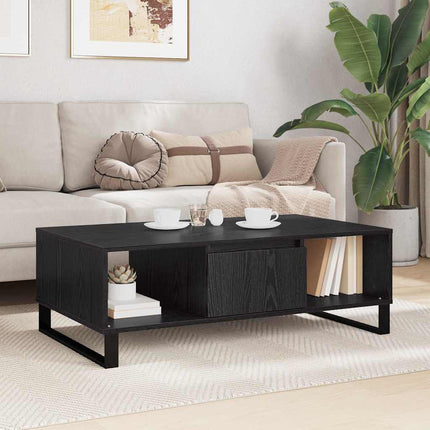 Kaffeebord Svart Ek 104 x 60 x 35 cm Konstruerat trä