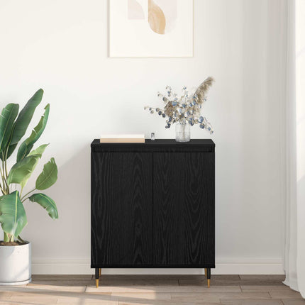 Sideboard Svart Ek 60 x 35 x 70 cm Konstruerat trä