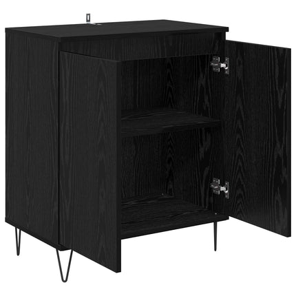 Sideboard Svart Ek 60 x 35 x 70 cm Konstruerat trä