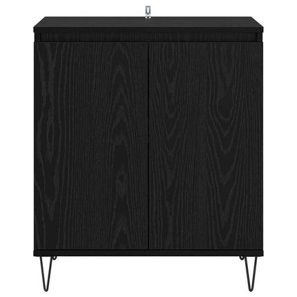 Sideboard Svart Ek 60 x 35 x 70 cm Konstruerat trä