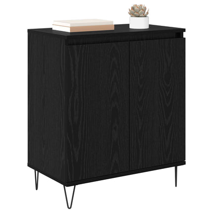Sideboard Svart Ek 60 x 35 x 70 cm Konstruerat trä