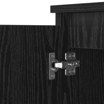 Sideboard Svart Ek 60 x 35 x 70 cm Konstruerat trä