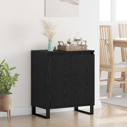 Sideboard Svart Ek 60 x 35 x 70 cm Konstruerat trä