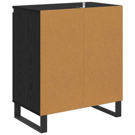 Sideboard Svart Ek 60 x 35 x 70 cm Konstruerat trä