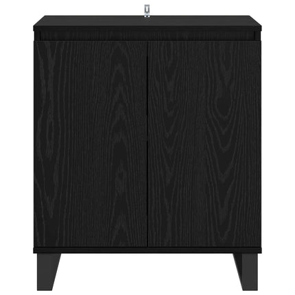 Sideboard Svart Ek 60 x 35 x 70 cm Konstruerat trä