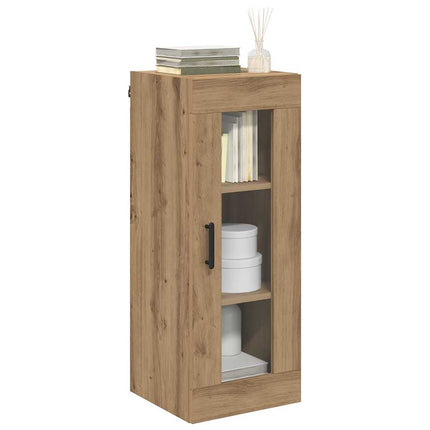 Väggskåp Artisan Ek 34,5 x 34 x 90 cm Konstruerat trä och glas